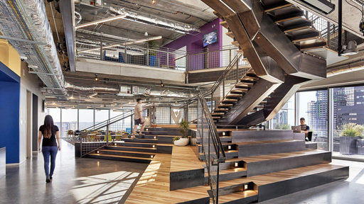 Google office in Austin TX staircase