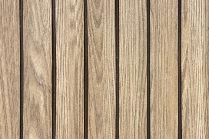 Oak wood fluted panel