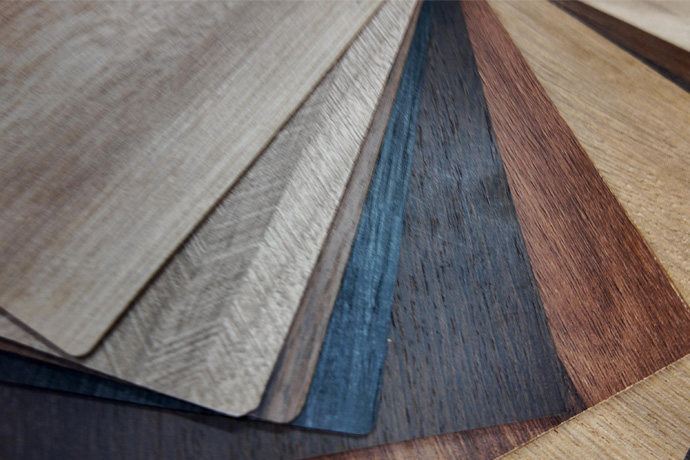 Wood finish swatches