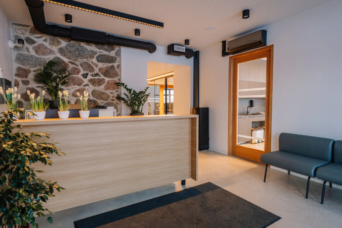 Photo of a reception desk