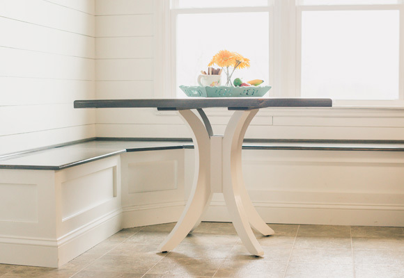 Circular table with center design