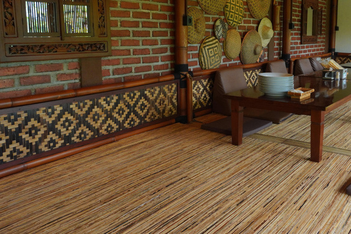 Restaurant with bamboo flooring