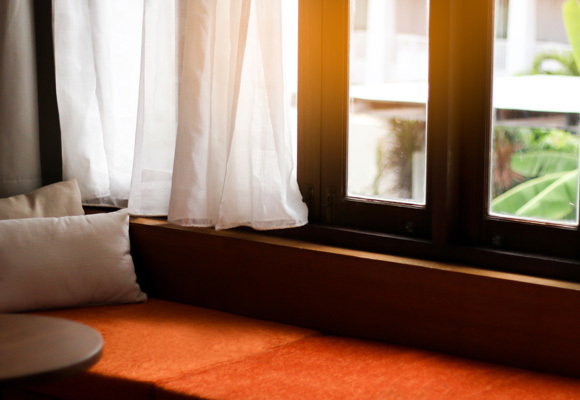 Sunlit large window nook