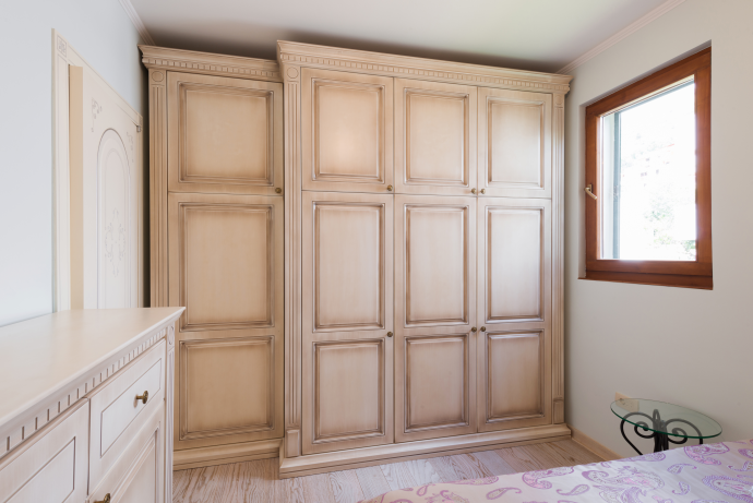 Wooden wardrobe